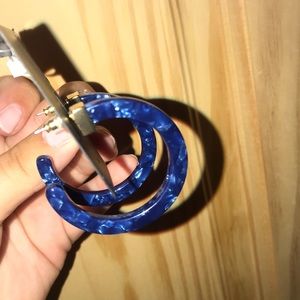 INC International Concepts Jewelry - INC blue hoops INC International Concepts Jewelry - INC blue hoops